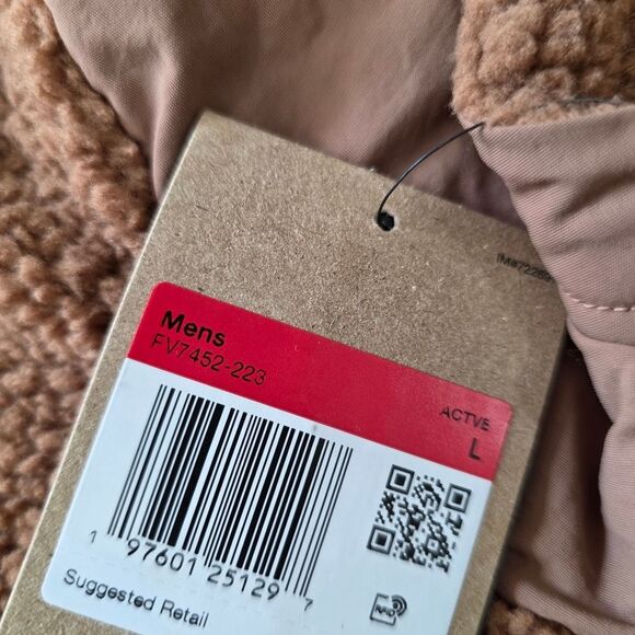 Air Jordan Flight Sherpa 1/2 Zip Pullover Hoodie Men's Size Large L FV7452-223 - Picture 9 of 13